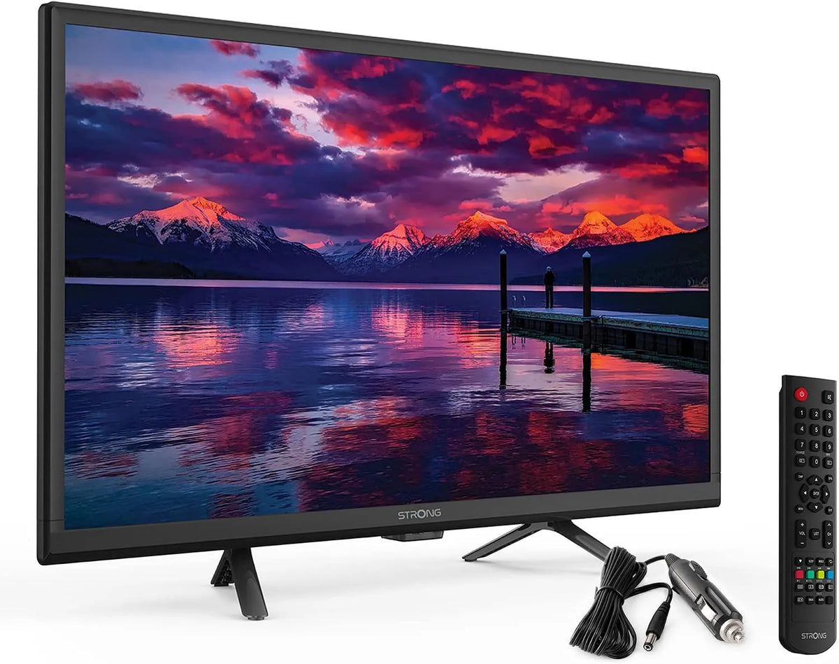 STRONG SRT24HE4023-Schwarz SRT24HE4023, Televizory, Silný - 24 palců (60 cm) HD TV - černý, Černá, 60 cm, 24 Zoll, 12V, 1366 x 768