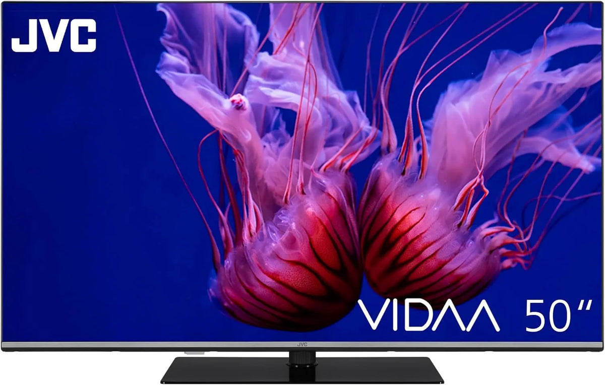 JVC LT-50VDQ6555, Přenosné televizory, LT- QLED TV 50 palců VIDAA Smart TV s rozlišením 4K UHD, Černá, 50V, QLED, 4K, 126 cm