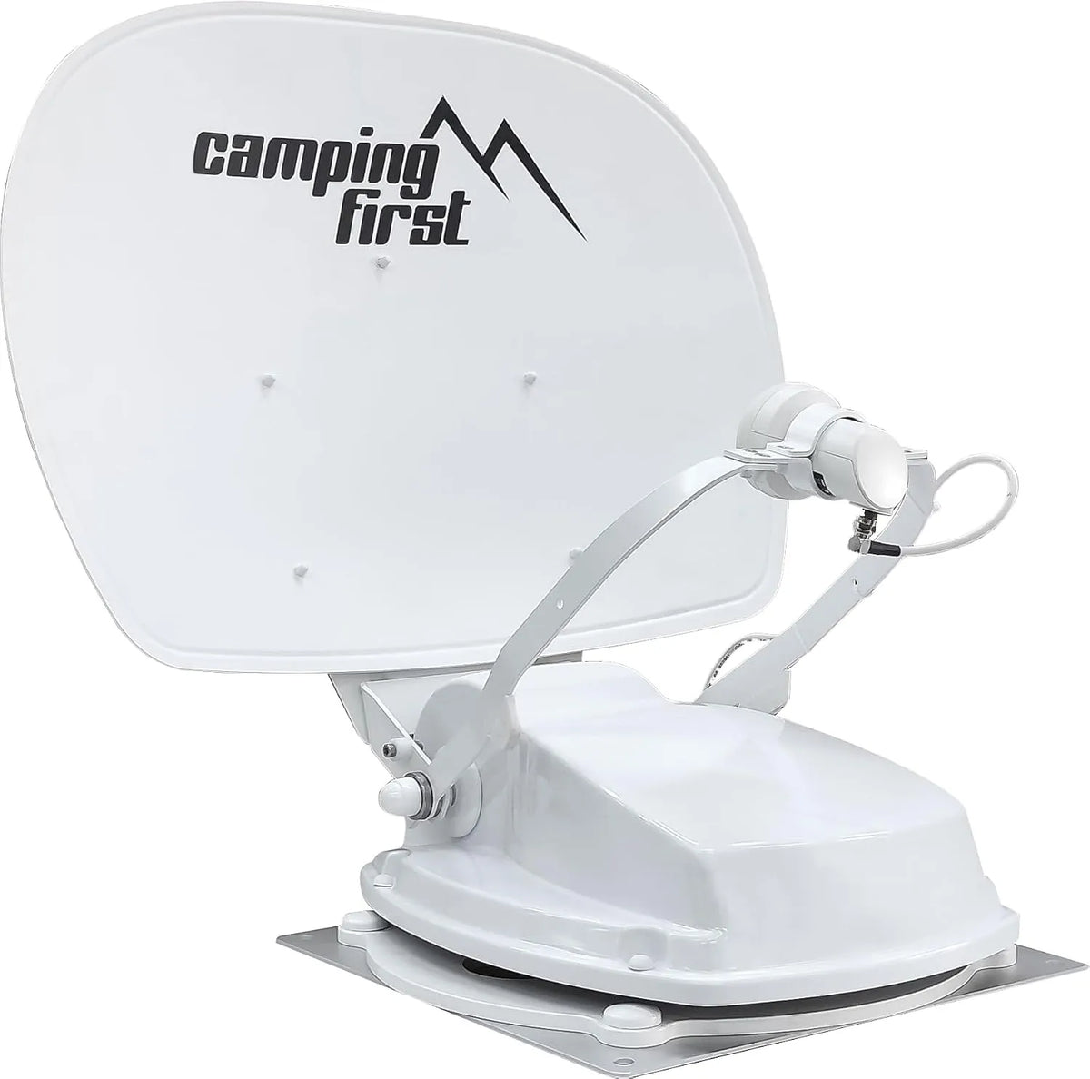 Camping First, Satelitní nádobí, Satmex 55 Plus - Plně automatická satelitní anténa - bílá, 55 cm, 16 cm, 12.75 G, 10.7 G