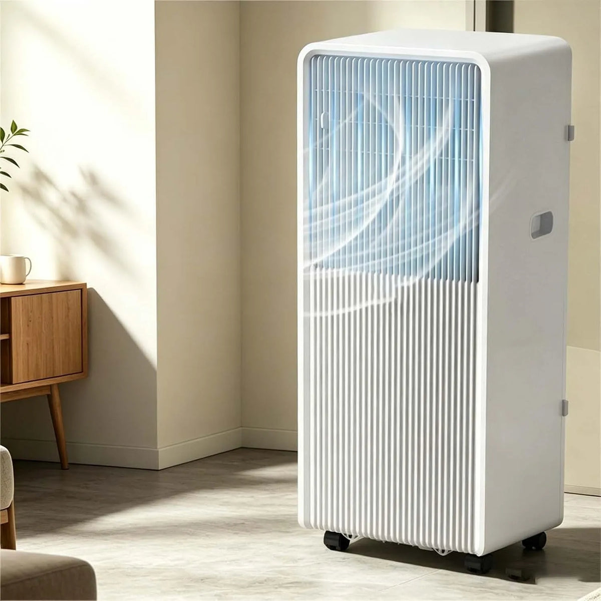 Generisch, Mobilní klimatizace, Přenosná klimatizace 4 v 1, měnič Mobile AC s chlazením, ohřevem, odvlhčením, Bílá, 4 v, 5000 BTU