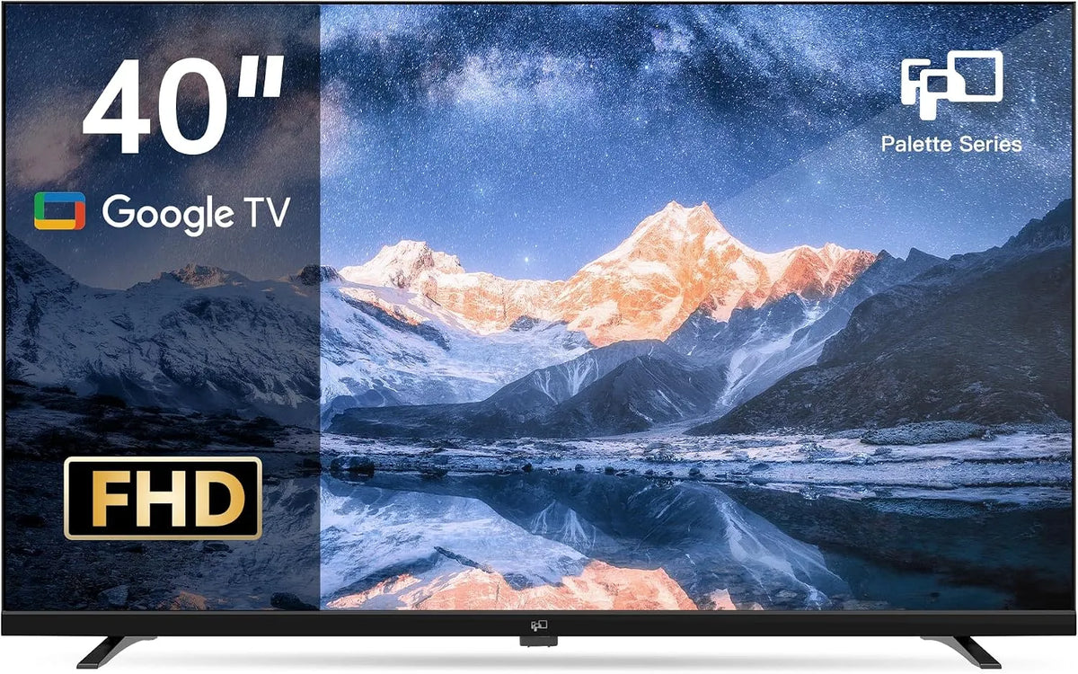 FPD CG40, Přenosné televizory, 40 palců TV, Full HD Smart TV s Google TV Dolby Audio ( ), Černá, Full HD