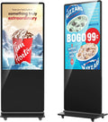 HomeTreeX, Monitory, 55 'Digitální Signage displej Inteligentní Android LCD Sign Kiosek Elektronické, Černá, 55 ', 4K