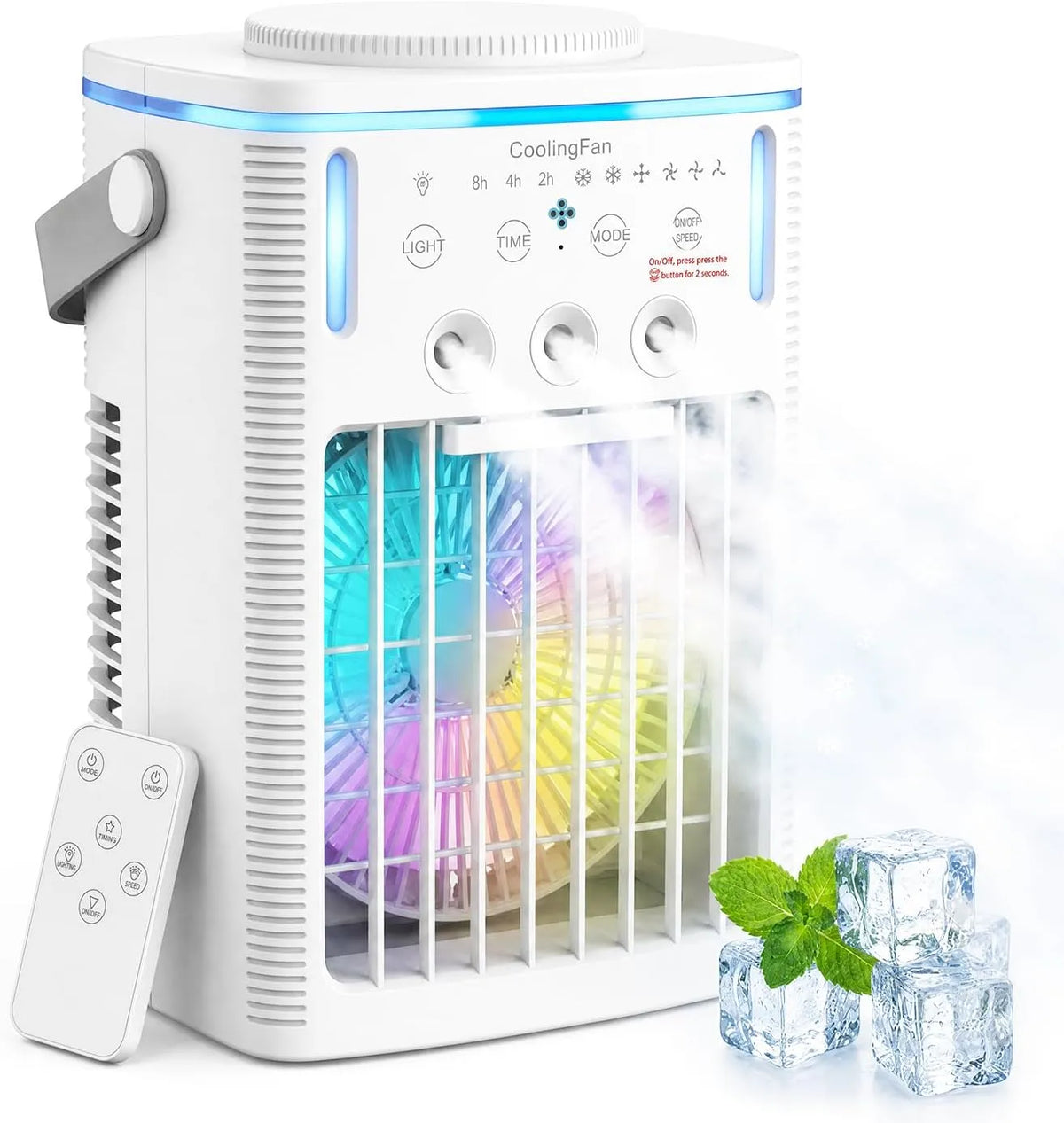 Lihaian 1000ml 2-8H, Mobilní klimatizace Mobile, 6 v 1 Mobilní klimatizace, Mobilní klimatizace s dálkovým, Bílá, 6 v, 9W, 35 dB