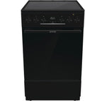 Gorenje 50cm/70 GECS5C70BPA, Sporáky, Elektrický sporák se skleněnou keramickou kuchyní / 50cm / 70 l / GentleClose /, Černá, 50cm, 70 G, 70 l
