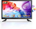 DESOBRY, Přenosné televizory, 22 palců TV s integrovaným DVD přehrávačem, Černá, 32G, Full HD, 12V