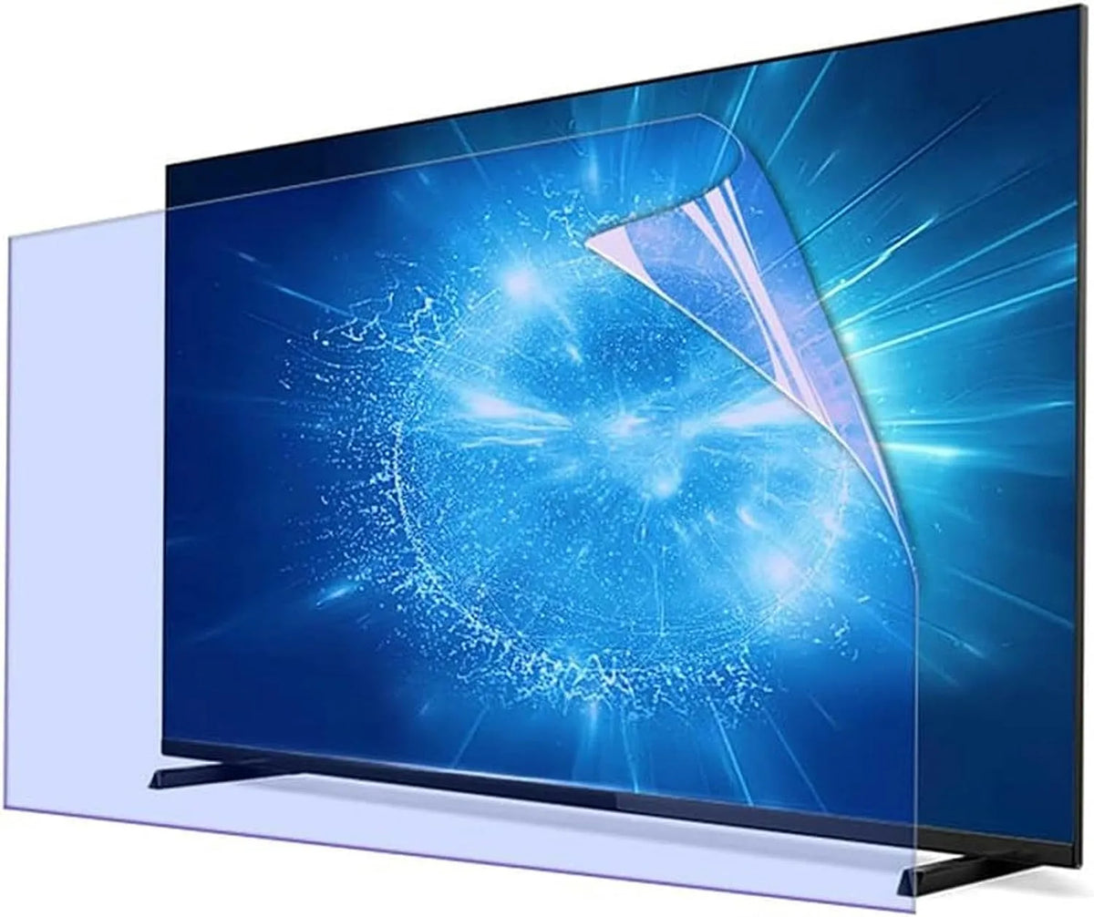 GTHTUHFD, Ochranné prvky obrazovky TV, Anti- Blue TV displej Protective Film 50-65 Inch Anti- Scratch filtr pro, Černá, 65 Inch, OLED, QLED, 4K