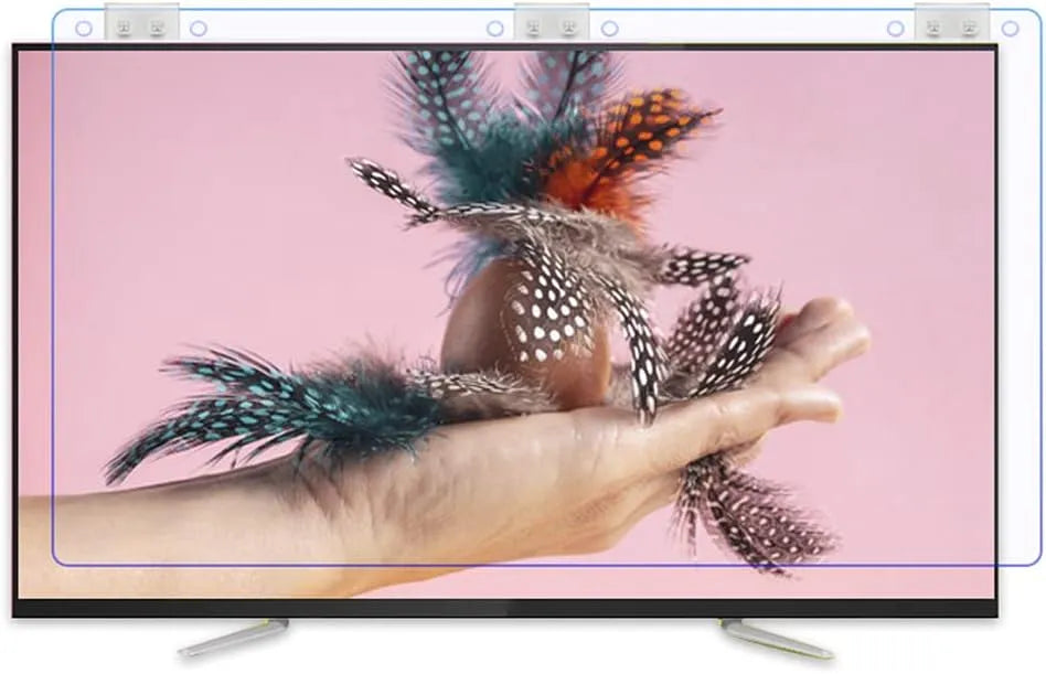 WSHA, Ochranné prvky obrazovky TV, Anti Blue Light Anti Radiation TV displej ochranný film uvolňuje oční stonek, pro, Modrá, 4k, OLED, QLED