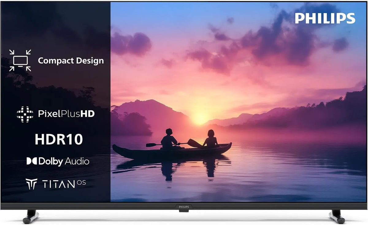 PHILIPS 32PHS6000, Televizory, HD LED Smart TV - 32 palcový displej s Pixel Plus, platformou Titan OS a Dolby, Černá