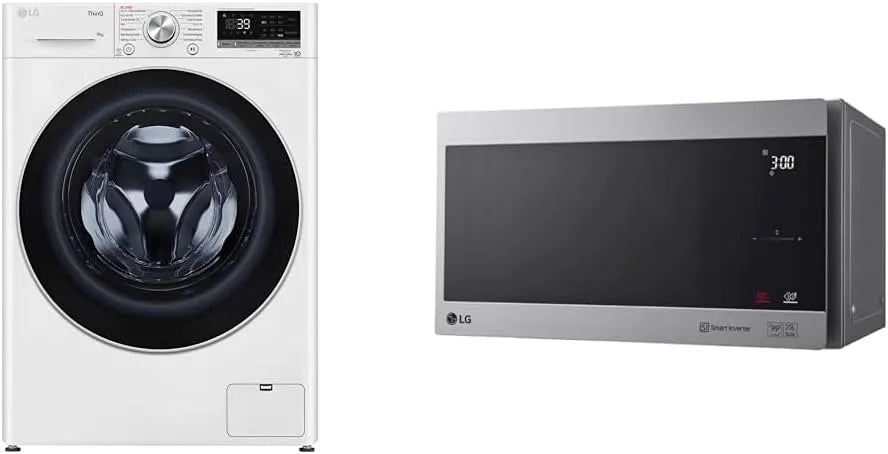LG Electronics F4WV709P1E MS2595CIS, Samostatné mikrovlnné trouby, LG, třída A, přední nakladač pračka 9 kg & mikrovlnná trouba s technologií Smart