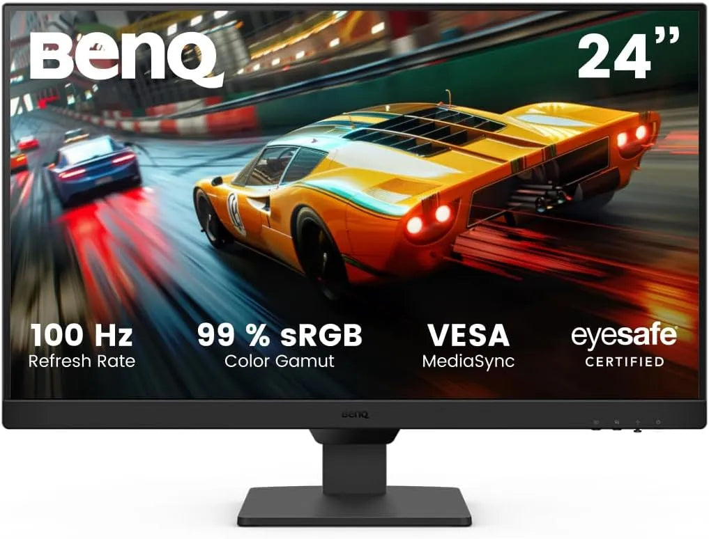 BenQ GW2490E 1920x1080p, Monitory, 24 palců Oční-Care Gaming Monitor, 100Hz, IPS, integrovaný reproduktor, montáž, Černá, 1920x1080