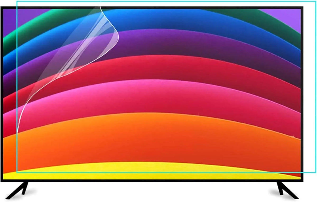Yiustldd, Ochranné prvky obrazovky TV, Antiglare film pro TV obrazovky, anti- modré světelné obrazovky filtr, zmírňuje, Černá, 58 ', 1269x721mm