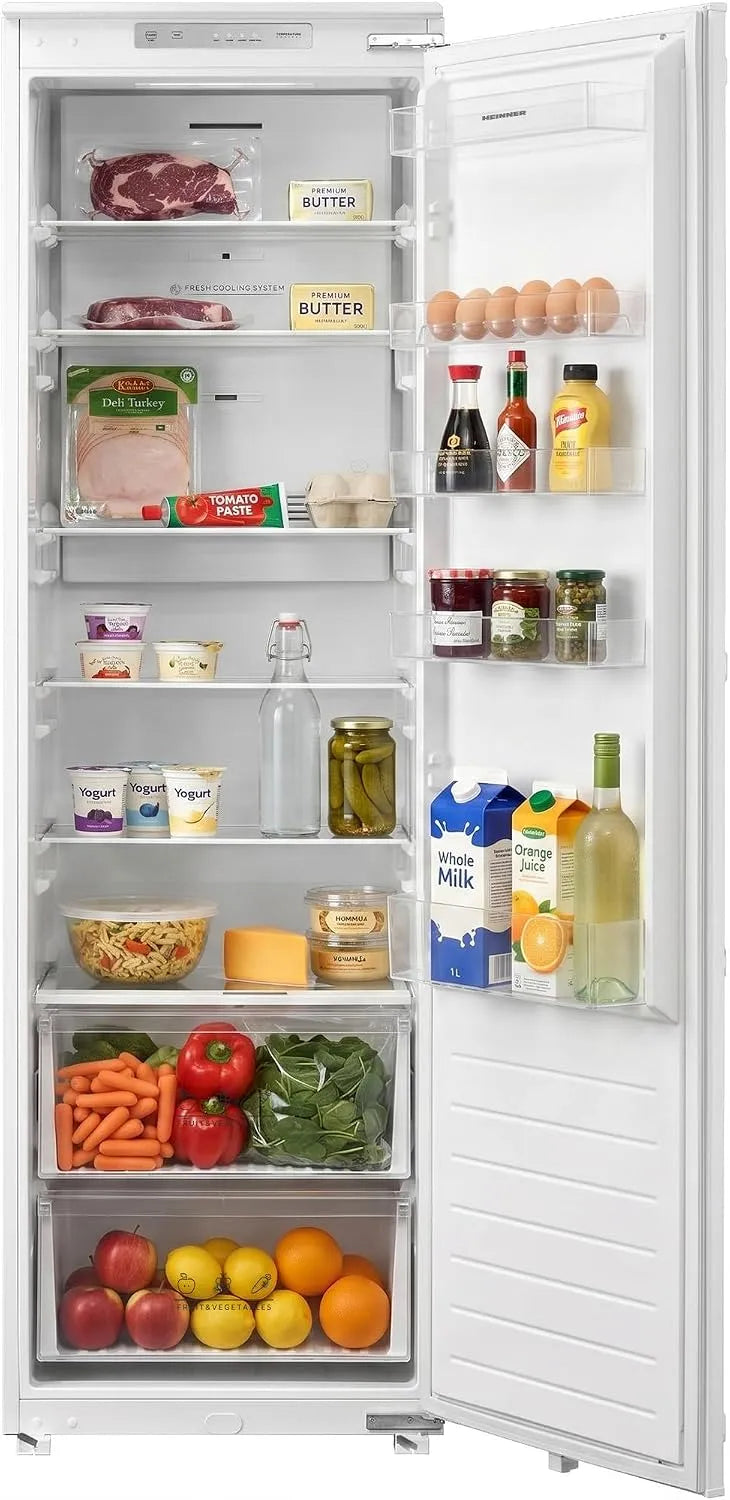 HEINNER HF-BIM304NFINVE, Barové chladničky, ++ HF- + + Built- in lednice - 304L celková kapacita, plný no- mráz, invertor, Bílá, 304L