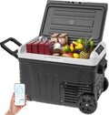 EUHOMY 12V/24V 220-240V, Chladničky, 35L Kompresor Chladicí box s APP ovládání, přenosné auto Lednice 12V / 24V &, 20, Bílá, 12V, 24V, 35L