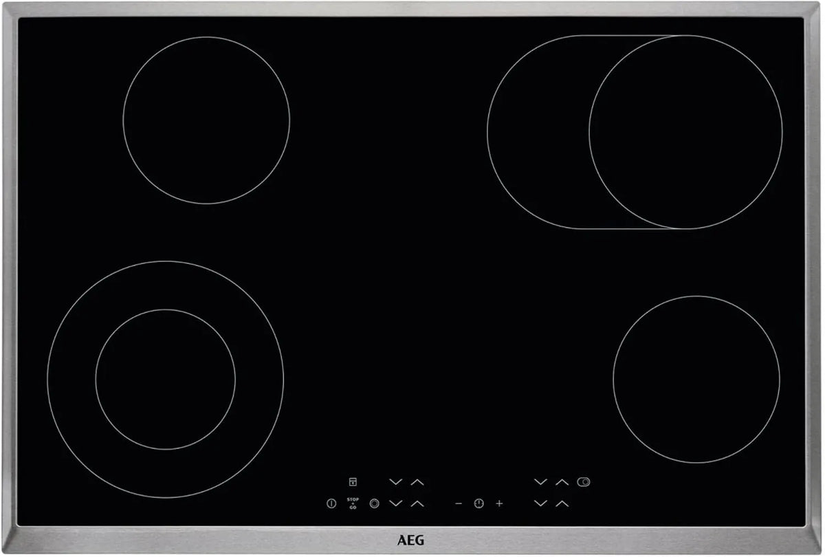 AEG, Varné desky, HK 834060 X-B Kochfeld / Skleněná keramika, elektrické, Černá, 10.04 kg, 2 x 71, 0 x 60, 0 W
