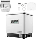 ROGONPDK, Stolní myčky nádobí, 800W myčky nádobí z nerezové oceli, Stříbrná, 800W, 55dB, 240V, 50 Hz