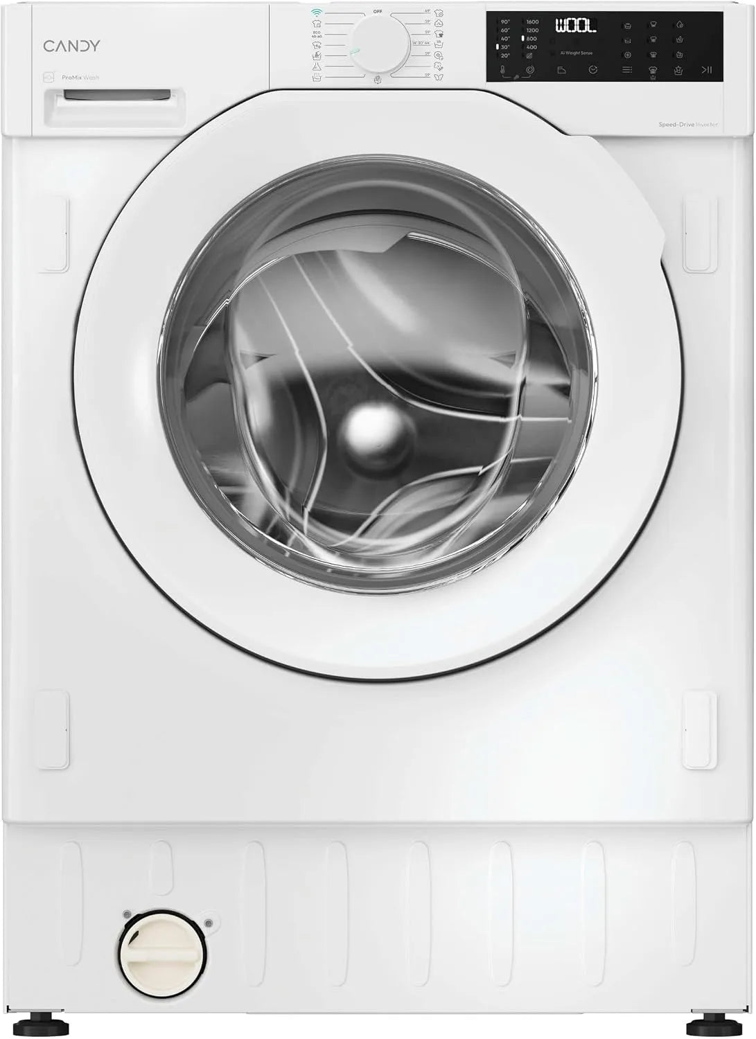 CANDY 24-Stunden-Startvorwahlfunktion BC448M4D8J-S, Pračky, Pro- Wash 400 built- v pračce, 8 kg, 1400 ot. / min, digitální displej, Wi-Fi, Bílá