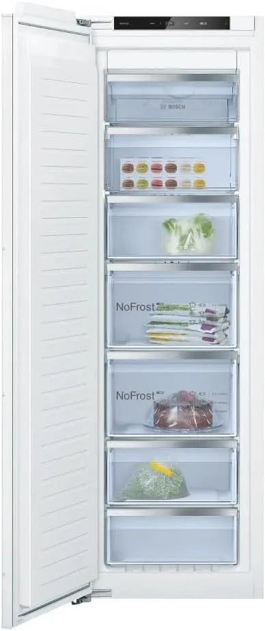Bosch GIN81VEE0, Mrazničky, řady 4 Mrazicí kabinet montované kabinety 5 zásuvky, Bílá, 81V, 2 x 55, 8 cm, 212 L