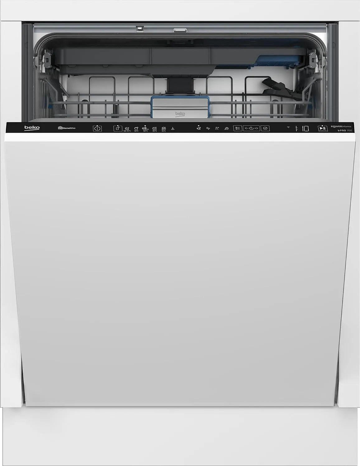 Beko BDIN36561P, Myčky nádobí, 60 cm, built- v myčce nádobí 60 cm, 15 tail-made nastavení, časový kód, PowerIntense, Bílá