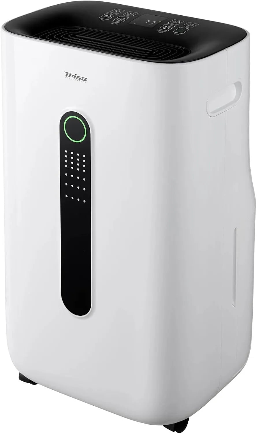 Trisa 20L/Tag, Odvlhčovače vzduchu, Dry Mate Pro Dehumidifier 20L / den, HEPA & App, pro suterén a kancelář, Bílá, 20L, 5L