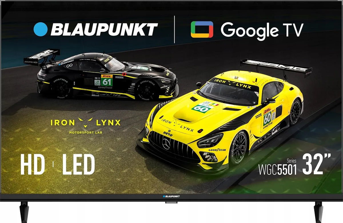 BLAUPUNKT 32WGC5501S, Přenosné televizory, BOUPUNKT HD Google TV, 32 palců, 1366x768 rozlišení, HDMI-ARC, Bluetooth 4.2, Černá, 32W, 1366x768