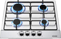 WEHIMO, Varné desky, Valivá plynová varná deska 4 Plamen, nerezová ocel, vplynové varná deska, 59cm, Stříbrná, 7200W, 4 v, 2700W