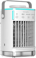 SWZEC 5-in-1 700ML, Odpařovací chladiče, Hoffmarkt Air Conditioning Mobile.Portable Smart Mobile Cooler s chlazením vody a, Bílá, 10W, 7 L