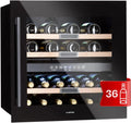 Klarstein, Chladničky na víno a sekt, built- ve víně lednice, 2 zóny nápoje lednice Klein, vinárna 85L, víno lednička, Černá, 85L, 36 l, 41 dB