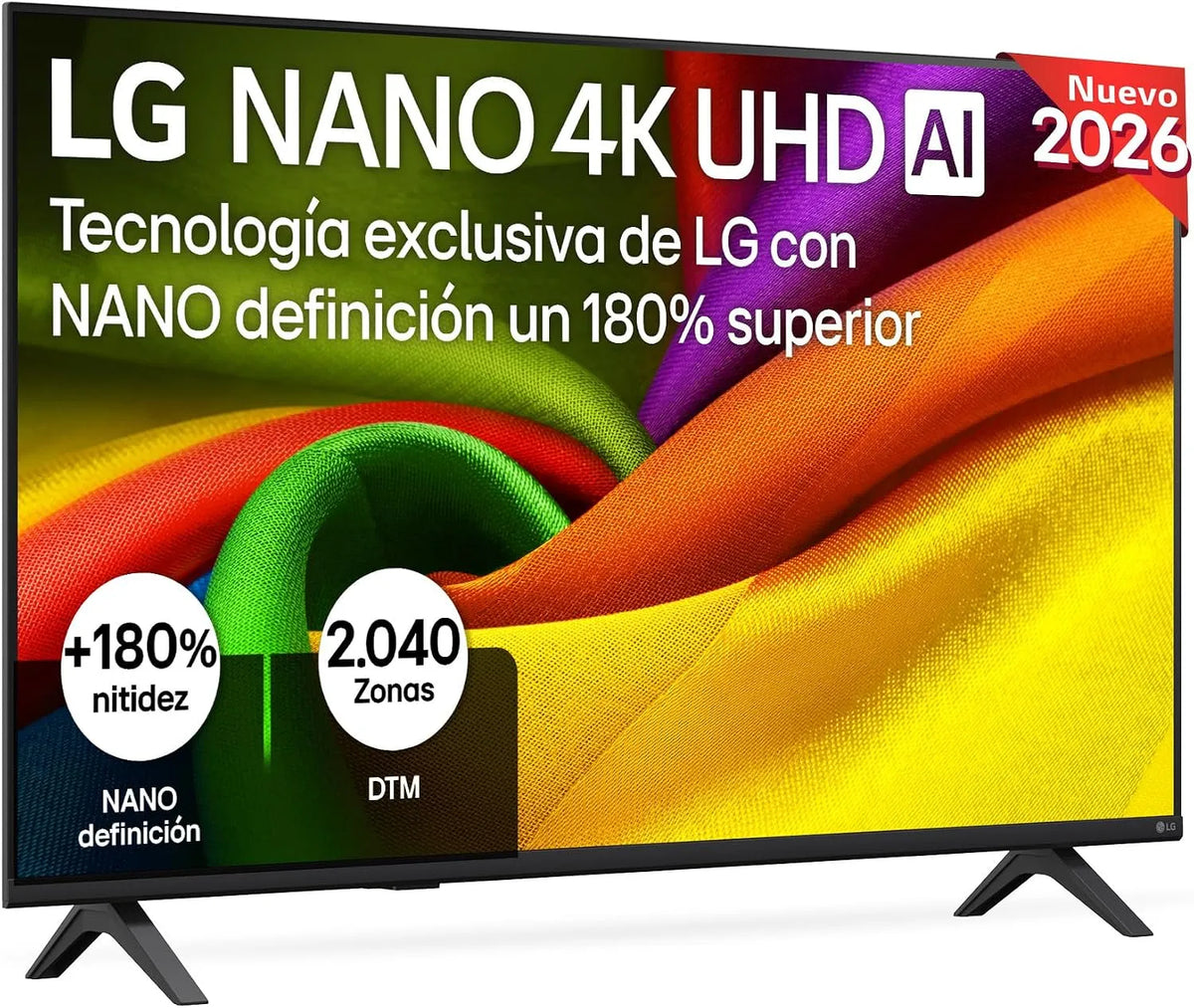 LG 43NU850B6LA NU85, Televizory, Smart TV Nano 4K UHD 43 palců, bez odrazy na 94%, Webos 26 AI Copilot, Černá, 6L, 4K, 2026L