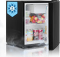 Techomey, Minichladničky, Mini Lednice 46L, lednička malá bez mrazáku, mini lednička s vratnými dveřmi, Černá, 46L, 45L, 48L, 0, 12 kW
