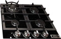 Kaiser, Varné desky, KCG 6387 Gas Kochfeld 60cm, samostatný, Gas Kochfeld, plyn na černém skle, glasce, Stříbrná, 6387 G, 60cm, 3, 8 kW, 0 × 51