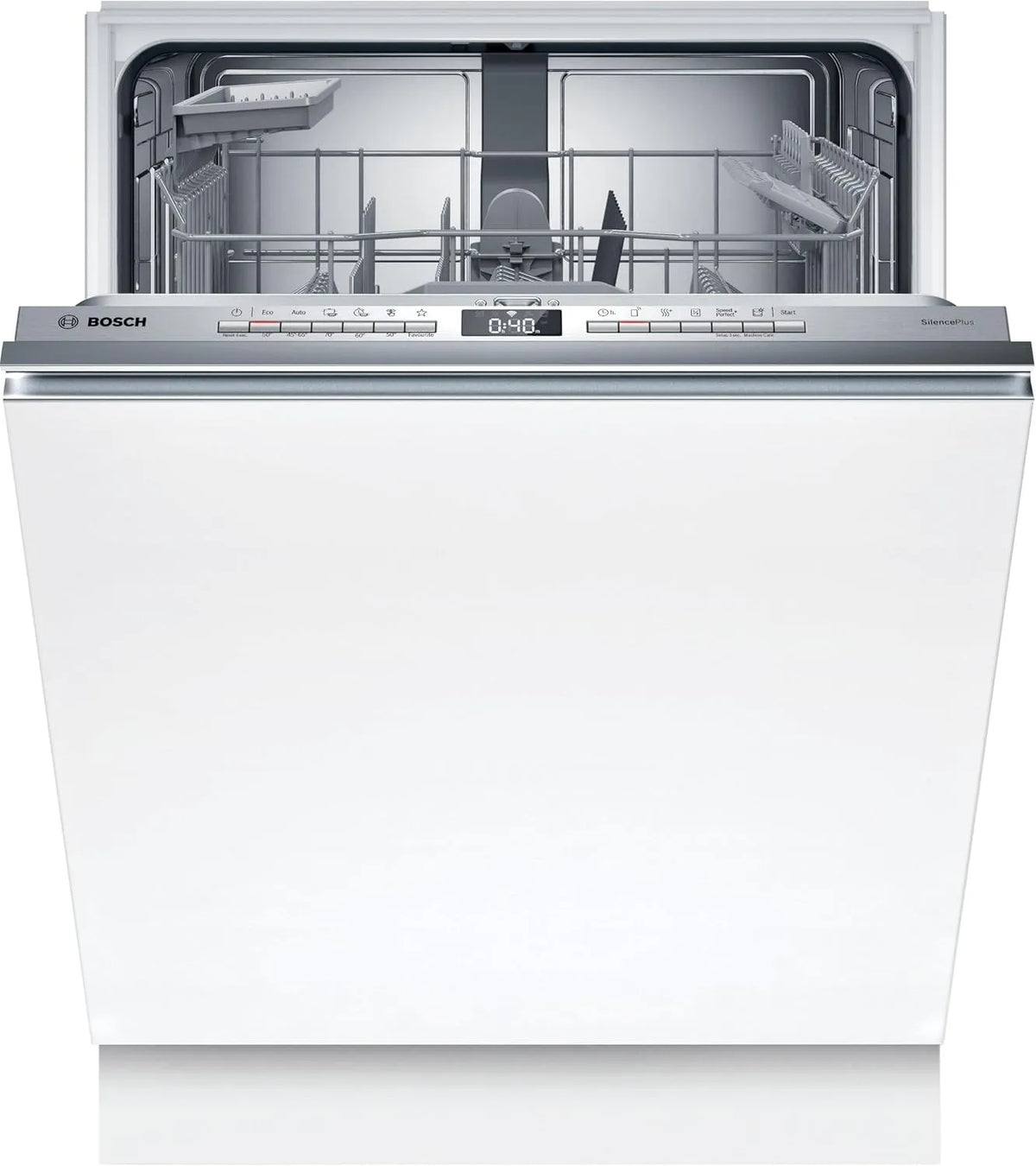 Bosch SMV4EAX28E, Myčky nádobí, 60 cm, série 4, myčka na nádobí, plně integrovaná 60 cm, příbory, myčka na nádobí Made, Stříbrná, 54 kW