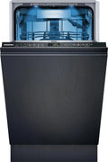 Siemens SR65ZX22ME iQ500, Myčky nádobí, 45 cm, Smarter myčka plně integrovaná, zásuvka příborů, rychlé a energické, Stříbrná, 5 cm