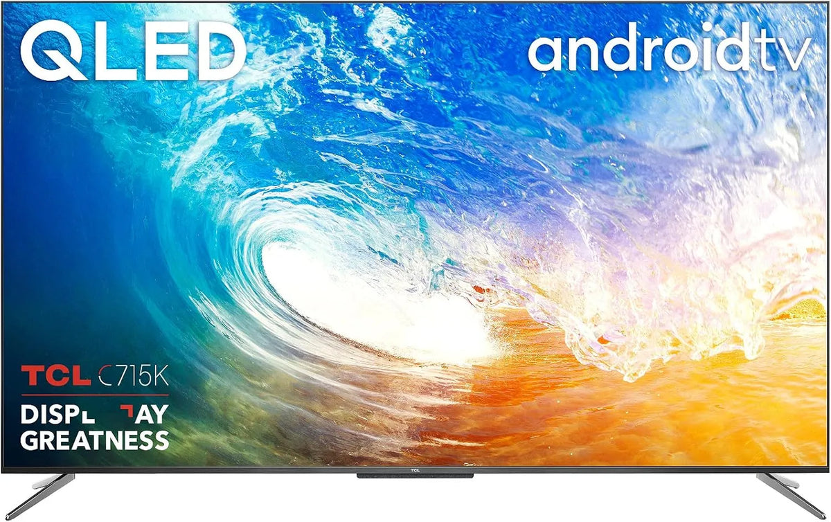 TCL 50C715K, Televizory, 50- palcový QLED TV, 4K Ultra HD HDR 10 + Dolby Vision, Smart Android TV s, Černá, QLED, 4K, 139, 5 cm, 165.1 cm