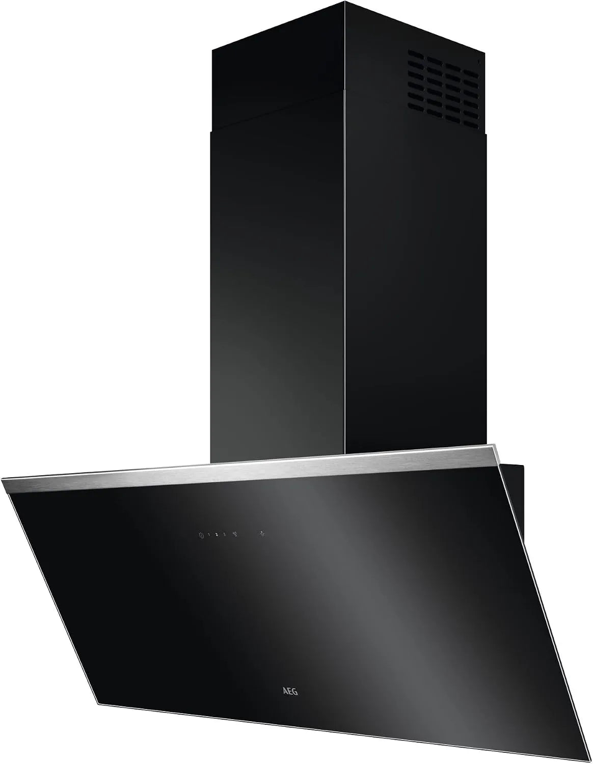 AEG Hob2Hood DVE5961HB, Nástěnné digestoře, Bezhlavá nástěnná kapota, 90 cm, A, Series 7000 s, výfukový vzduch & cirkulující, Černá